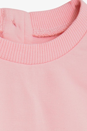 Breeze Kız Çocuk Sweatshirt Unıcorn Baskılı 9 Ay-3 Yaş, Pembe