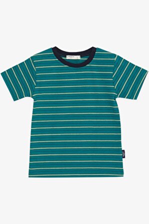 Breeze Erkek Çocuk Tişört Çizgili 3-7 Yaş, Yeşil
