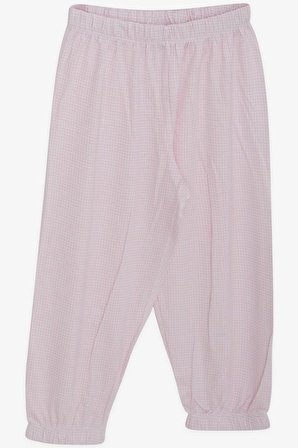 BREEZE Kız Bebek Pijama Takımı Kazayağı Desenli 9 Ay-3 Yaş, Pembe