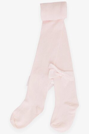 Breeze Kız Bebek Külotlu Çorap Fiyonklu 6-18 Ay, Pembe