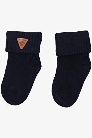 Katamino Erkek Bebek Soket Çorap Armalı 0-18 Ay, Lacivert