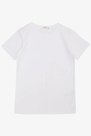 BREEZE Erkek Çocuk Tişört Basic 4-8 Yaş, Beyaz