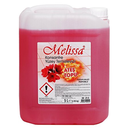 Melissa yüzey temizleme sıvısı Ateş Topu 5 L  Konsantre Parfümlü