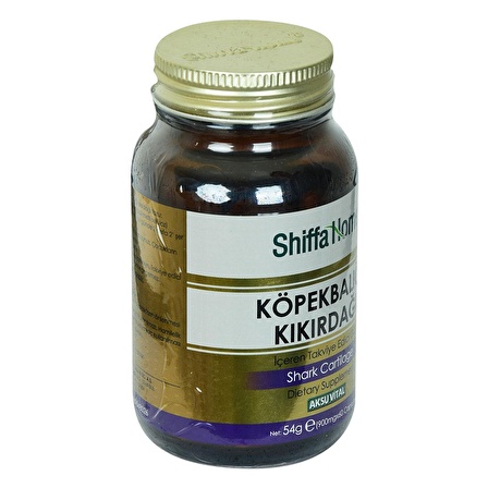 Aksuvital Shiffa Home Köpek Balığı Kıkırdağı Diyet Takviyesi 900 Mg x 60 Kapsül