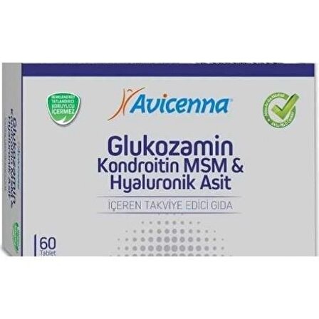Avicenna Glucosamine Kondoitin MSM Hyaluronik Asit 60 Tablet