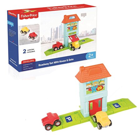 1824 Fisher Price Roadway Set With House&Gate