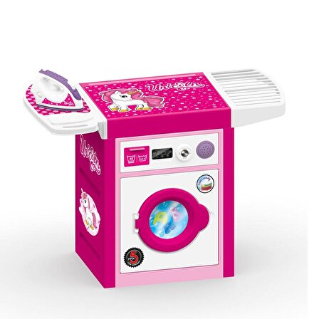 Dolu Unicorn Çamaşır Makinesi Pembe
