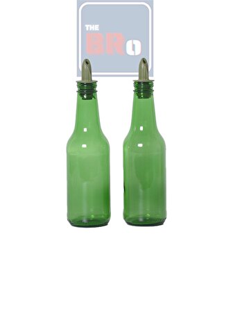 Şişecam İkili Yeşil Cam Yağdanlık-Limonluk-Sirkelik  Set 250 ml