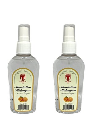 Tariş Mandalina 80 Derece Sprey Pet Şişe 80 ml 2 Adet Kolonya