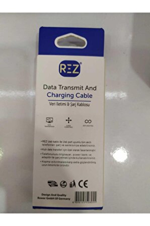Rez Type-c Usb Data Kablosu Hızlı Şarj 1m Typc-e Kablo