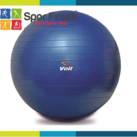 Voit Pilates Topu Gymball 65 Cm Mavi Pompalı