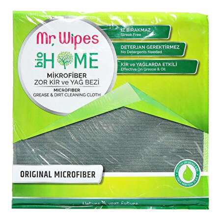 Mr. Wipes Microfiber Zor Kir ve Yağ Bezi 1 Ad