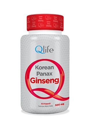 Qlife Korean Panax Ginseng 500 mg 60 Kapsül