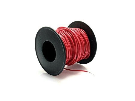 electroon 0.22mm 20mt Çok Damarlı Kırmızı Montaj Kablosu