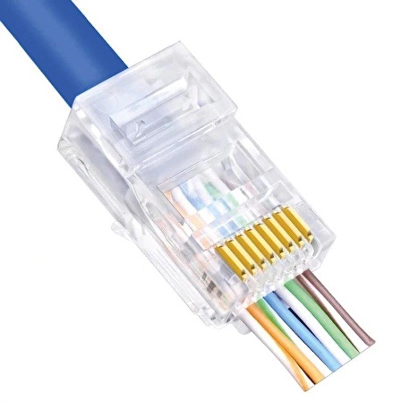 Powermaster EZ RJ45 Cat5-Cat6 Açık Uçlu Soket 8P8C 100Adet