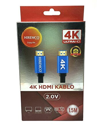 Hiremco 4K 60Hz Ultra HD 1.5Metre HDMI Kablo v2.0