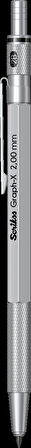 Scrikss Graph-X Metal Versatil Kalem 2.0 Mm Saten Gri