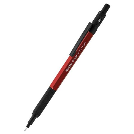 Scrikss Graph-X Metal Versatil Kalem 0.7 Mm Kırmızı