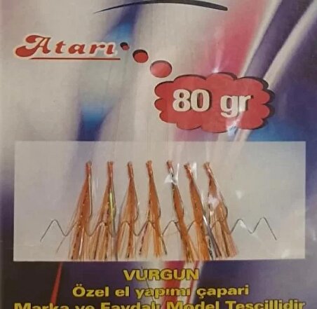VURGUN 80gr 7 iğneli Turuncu Renkli Organze Çapari