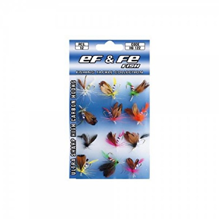 EFFE FLY SİNEK İĞNE SETİ HG 122 - 1 Paket 12Lİ