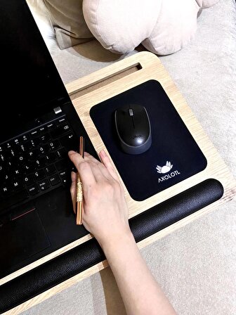 Axolotl Telefon Ve Tablet Bölmeli Minderli Laptop Sehpası, Notebook, Bilgisayar, Çalışma Masası Supply-01