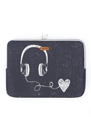 Music Easy Case 14 inç Laptop Çantası Notebook Kılıfı