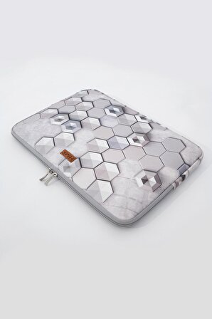 Hexagon Easy Case 15 inç Laptop Çantası Notebook Kılıfı