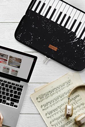 Piano Easy Case 15 inç Laptop Çantası Notebook Kılıfı