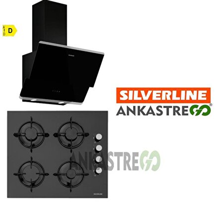 Silverline CS5349B01 - 3490 Oslo Siyah Ankastre Set