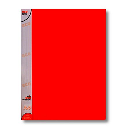 Umix Eco A4 Sunum Dosyası 20 Yaprak Kırmızı