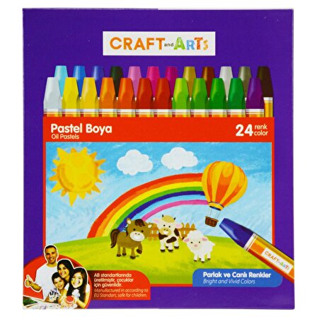 Craft And Arts 24 Renk Pastel Boya Seti