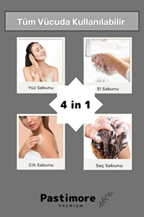 Pastimore 3'lü Fırsat Paketi %100 Doğal Bitkisel El Saç Yüz Vücut Için Orijinal Ardıç Katranı Sabunu