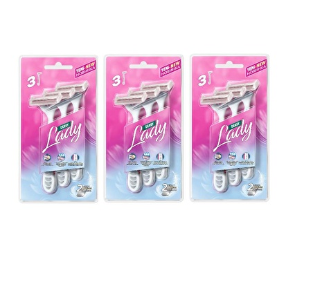 Derby Lady 2 Platinum 3'lü Blister X 3 Paket