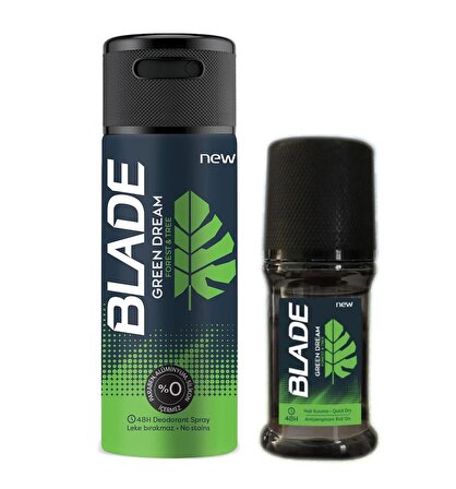 Blade Green Dream Deodorant 150ml ve Roll-on 50ml