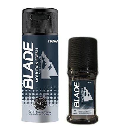 Blade Mountain Fresh Deodorant 150ml ve Roll-on 50ml