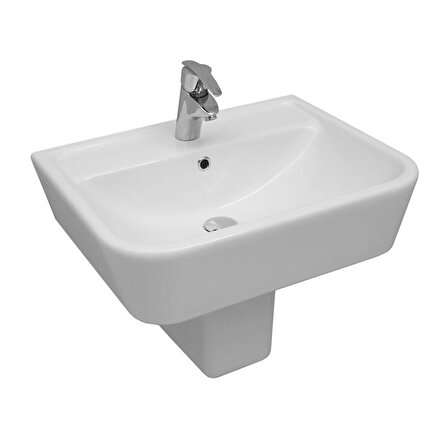 Serel Star 40x50 cm İnce Kenarlı Duvara Monte Lavabo DE43TDS110H 