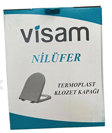 Visam Nilüfer Thermoplast Plastik Menteşeli Klozet Kapağı 527.001