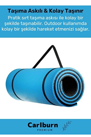 Özel Konfor Modeli Çift Taraflı Kaymaz Silinebilir Antibakteriyel Yoga Meditasyon Minderi 10mm Mat