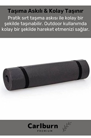 Konfor Modeli Çift Taraflı Kaymaz Silinebilir Antibakteriyel Pilates Meditasyon Minderi 6,5 mm Mat