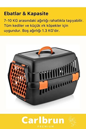Premium Serisi Güvenli & Konforlu Köpek Kedi Taşıma Sepeti Sağlam Pet Kutusu Seyahat Kafesi Çantası