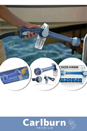 Premium Tazikli Basınçlı Deterjanlı Oto Yıkama Sistemi Makinesi Su Tabancası Sulama Başlığı 8 Modlu