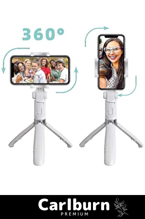 Premium Pratik Ayaklı Stabil Çekim Yapabilen Uzaktan Çekim Özellikli Kumandalı Tripod Selfie Çubuğu