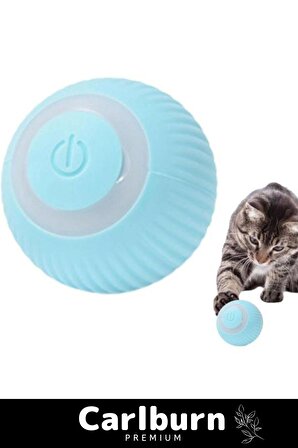 Deluxe Uzun Süre Dayanıklı Silikon 3 Modlu Otomatik Kumandalı İnteraktif Kedi Köpek Şarjlı Oyun Topu