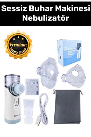 Premium Seri Taşınabilir Tıbbi Atomizer Nebulizatör Inhalatör Sessiz Inhaler Nemlendirme Makinesi
