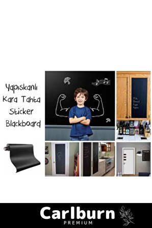Özel Üretim Büyük Boy Kendinden Yapışkanlı Yaz Sil Rulo Yapışkanlı Kara Tahta Sticker Blackboard