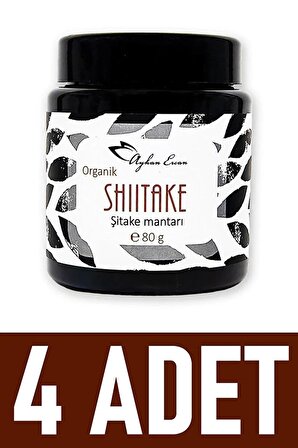 Organik Shiitake Mantarı 80 gr (4 Adet)