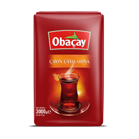 Obaçay Karadeniz Dökme Siyah Çay 3000 gr 