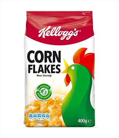 Kellogg's Corn Flakes Kahvaltılık Mısır Gevreği 400 Gr,Lif Kaynağı,Demir ve 6 Vitamin içerir