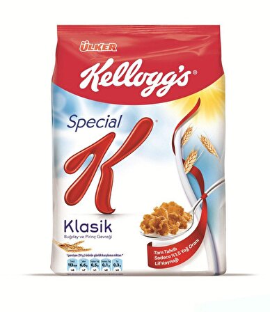 Kellogg's Special K Klasik Kahvaltılık Tam Buğday ve Pirinç Gevreği 420 Gr,Tam Tahıllı,Lif Kaynağı