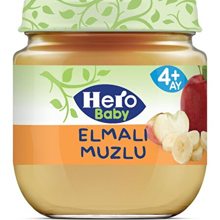 Hero Baby Elma - Muz Kavanoz Maması 125 gr